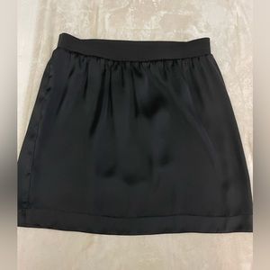 Jacob over the knees black satin skirt.